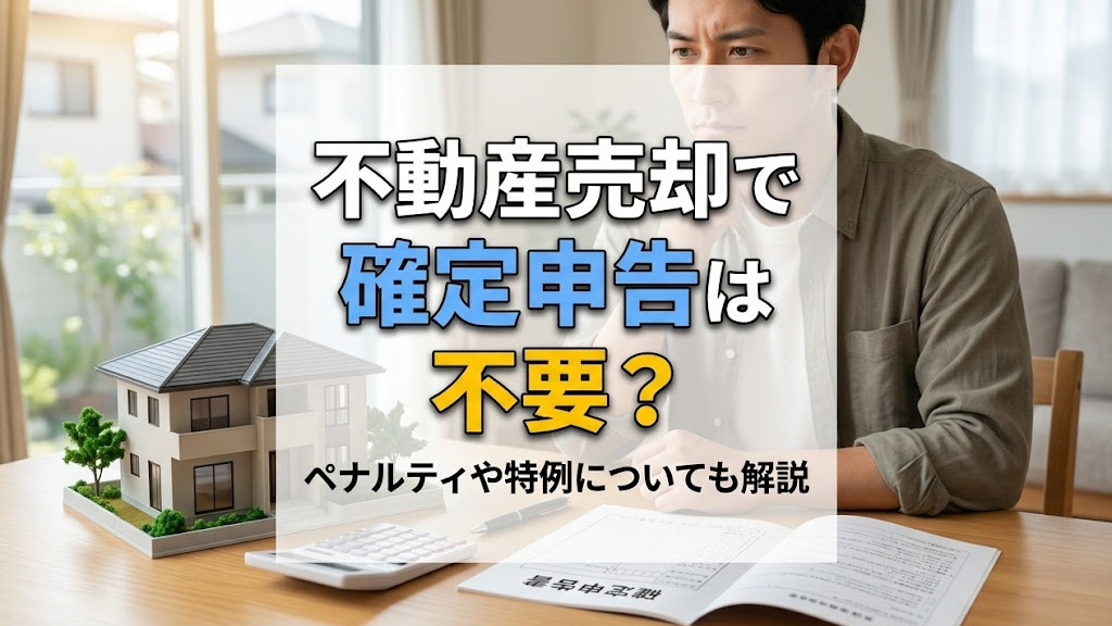 不動産売却で確定申告は不要?ペナルティや特例についても解説の画像