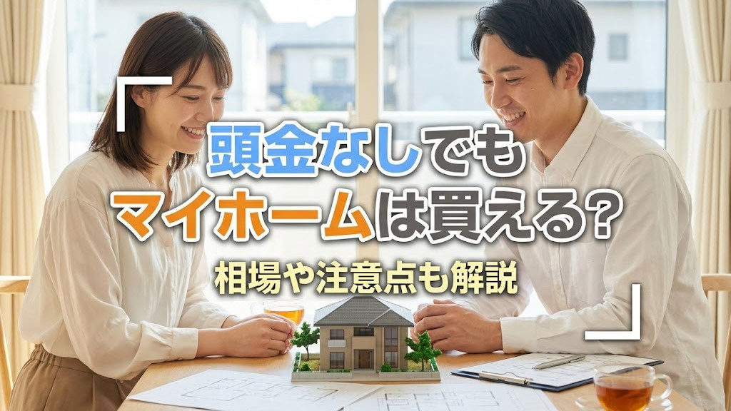 頭金なしでもマイホームは買える？相場や注意点も解説の画像