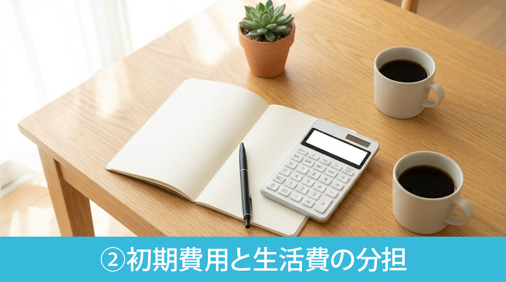 同棲の準備②初期費用と生活費の分担