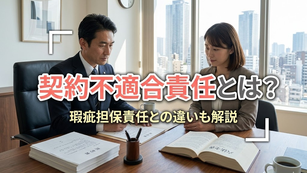 契約不適合責任とは?瑕疵担保責任との違いも解説の画像