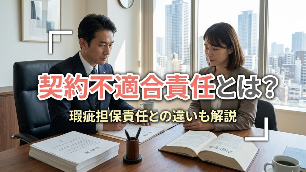 契約不適合責任とは？瑕疵担保責任との違いも解説の画像