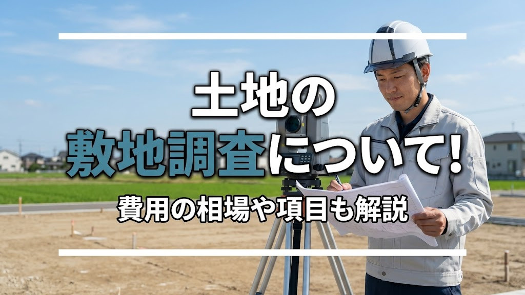 土地の敷地調査について！費用の相場や項目も解説の画像