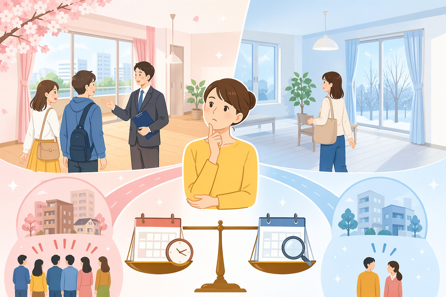 「繁忙期と閑散期、賃貸物件はいつ探すのがベスト？」の画像