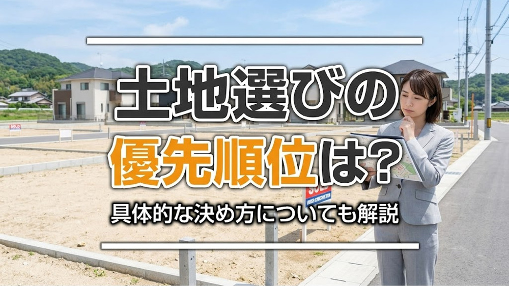土地選びの優先順位は？具体的な決め方についても解説の画像