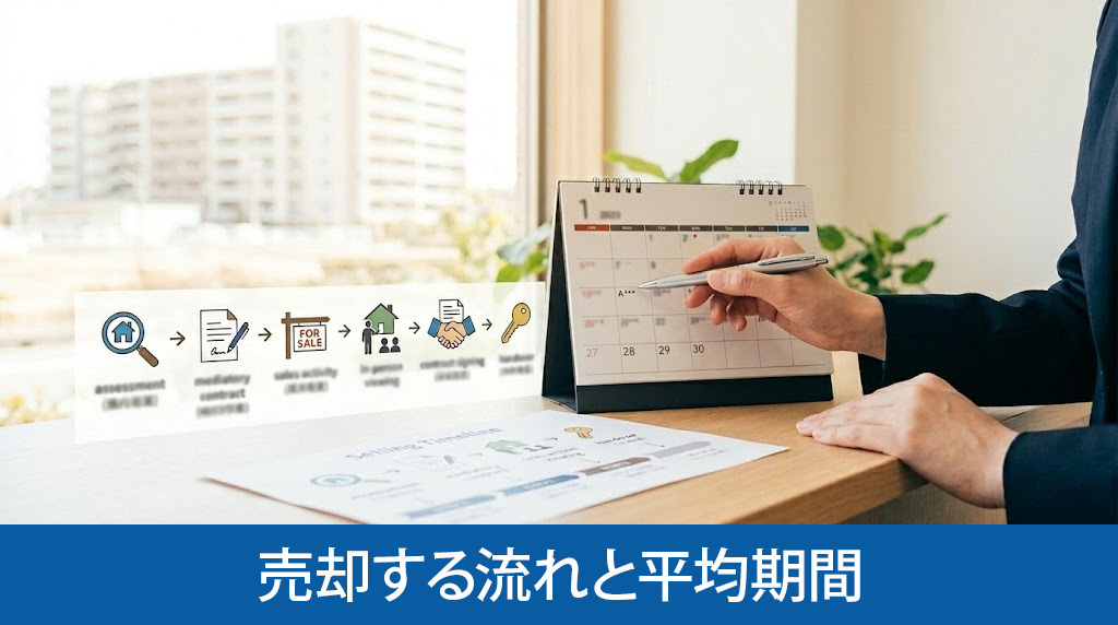 マンションを売却する流れと平均期間