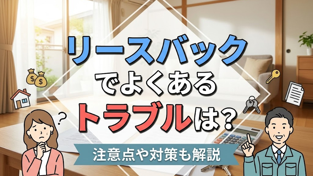 リースバックでよくあるトラブルは？注意点や対策も解説