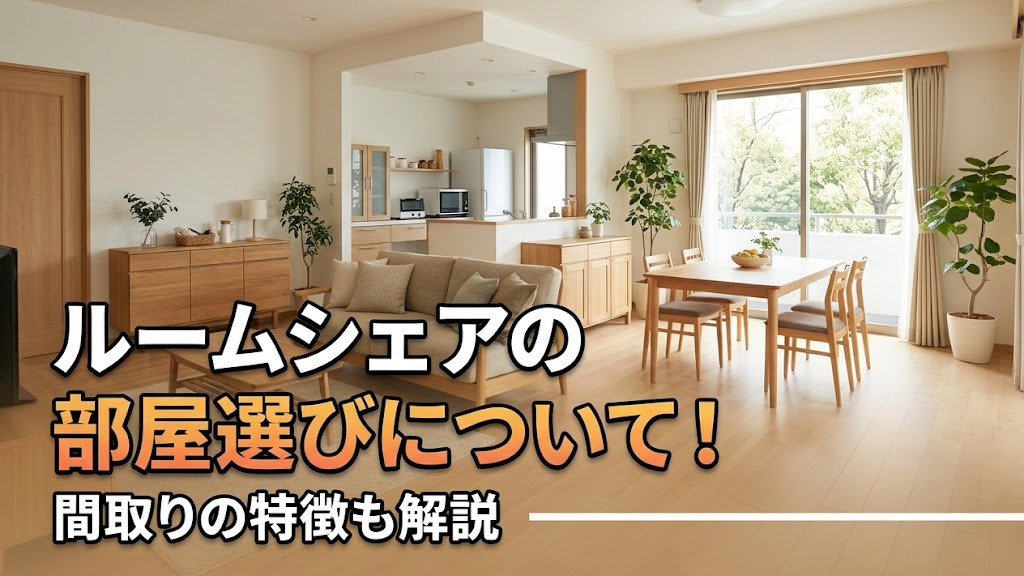 ルームシェアの部屋選びについて！間取りの特徴も解説の画像