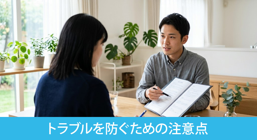 契約・管理トラブルを防ぐための注意点
