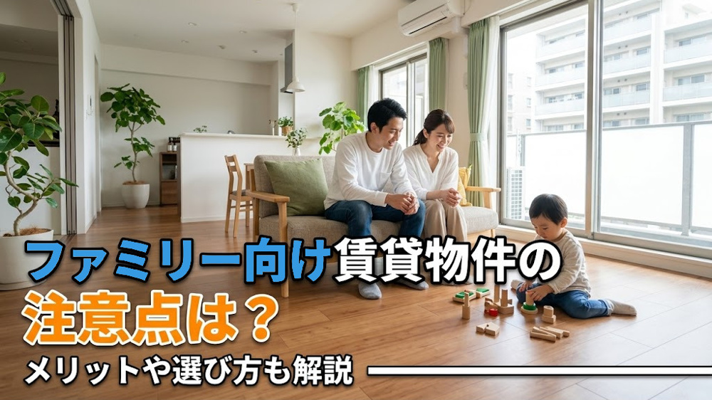 ファミリー向け賃貸物件の注意点は？メリットや選び方も解説の画像