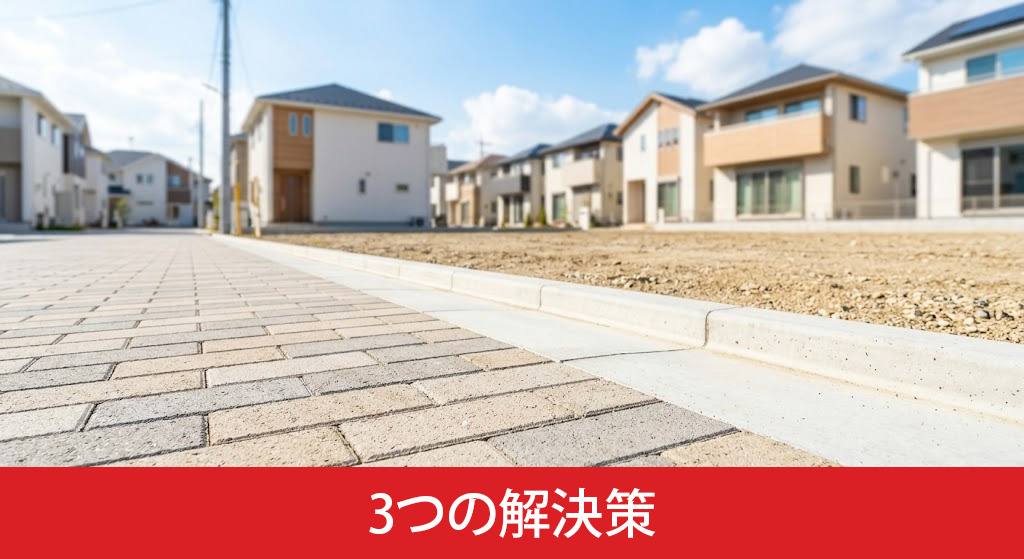袋地で建築を可能にするための3つの解決策