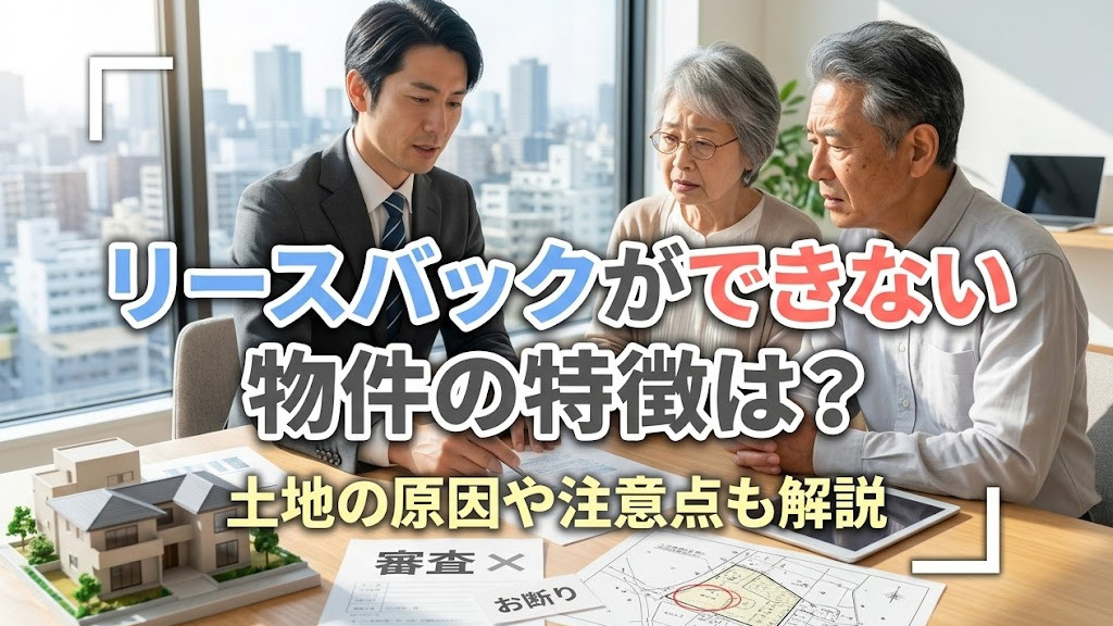 リースバックができない物件の特徴は？土地の原因や注意点も解説の画像