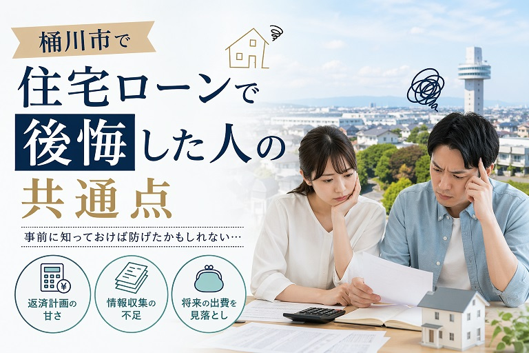 桶川市で住宅ローンで後悔した人の共通点の画像