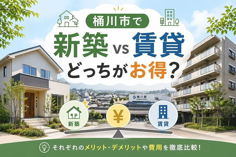 桶川市で新築 vs 賃貸 どっちがお得？の画像