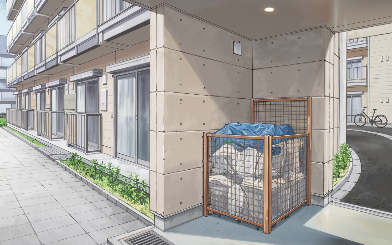 ゴミの日までの保管場所はどこが安心?アパートで迷わない置き方と管理のコツの画像