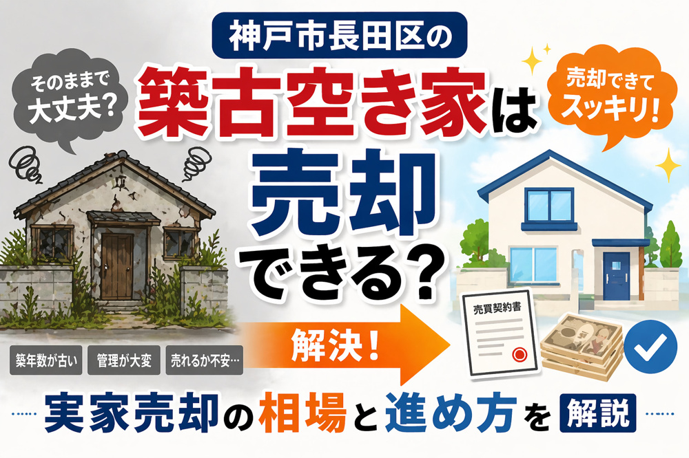 神戸市長田区の築古空き家は売却できる？実家売却の相場と進め方を解説の画像