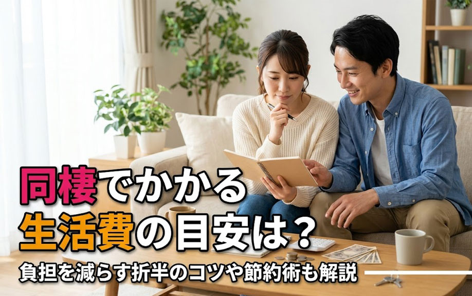 同棲でかかる生活費の目安は？負担を減らす折半のコツや節約術も解説の画像
