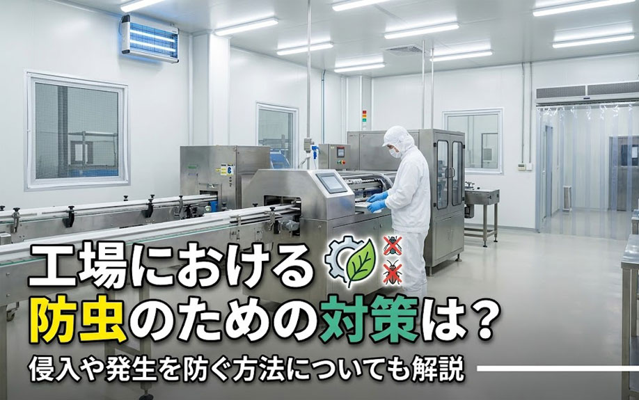工場における防虫のための対策は？侵入や発生を防ぐ方法についても解説の画像