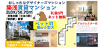 おしゃれな間取り！デザイナーズマンション2LDK・ペット可｜品川区東大井の画像