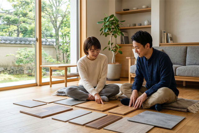 暮らし方に合わせた各床材のメリット