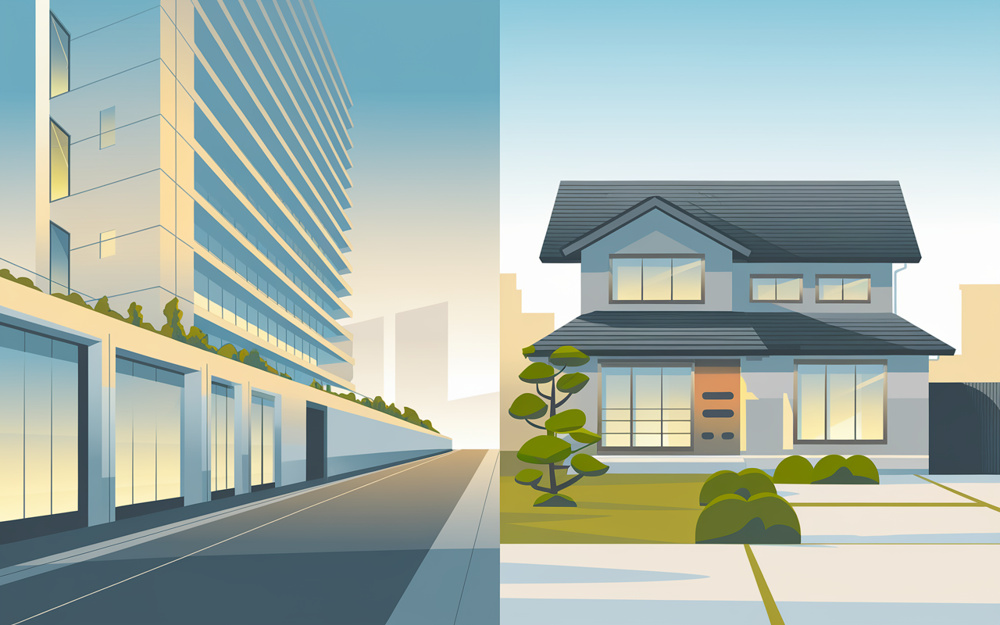 都心マンションと郊外戸建どちらを選ぶ？資産性と利便性を比較して解説の画像