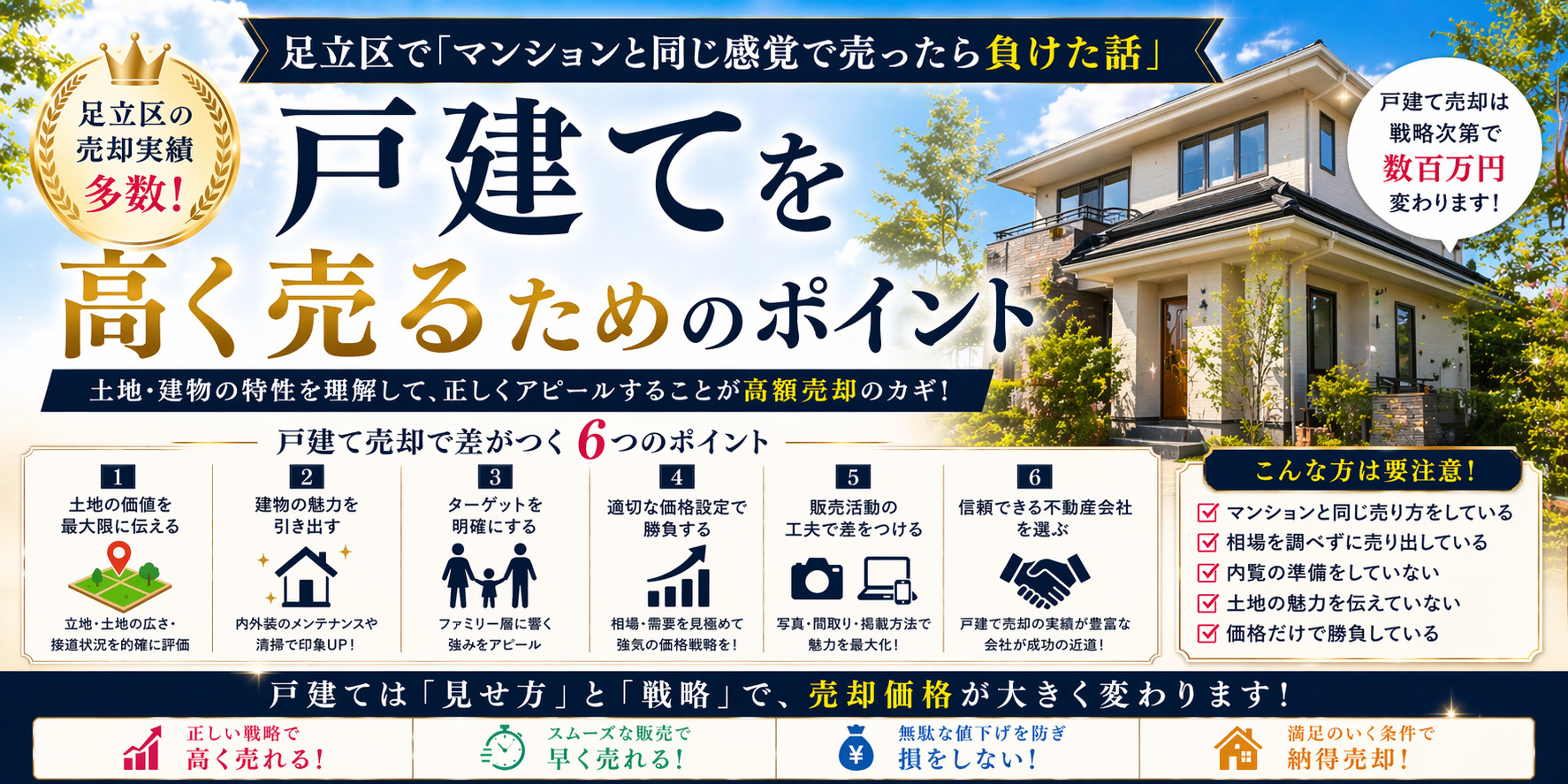 戸建てを高く売るためのポイント~足立区で「マンションと同じ感覚で売ったら負けた話」~の画像