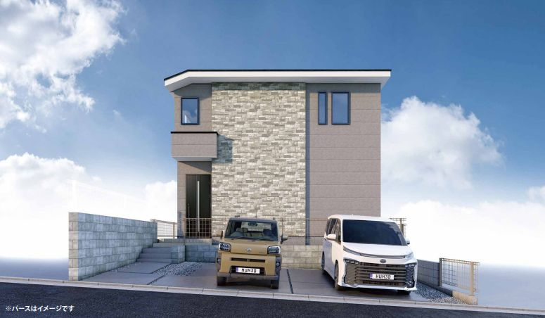厚木市鳶尾の敷地50坪新築！LDK25.2帖　仲介手数料無料の家探しの画像