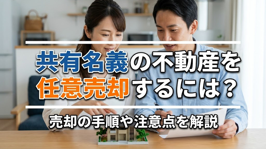共有名義の不動産を任意売却するには？売却の手順や注意点を解説の画像