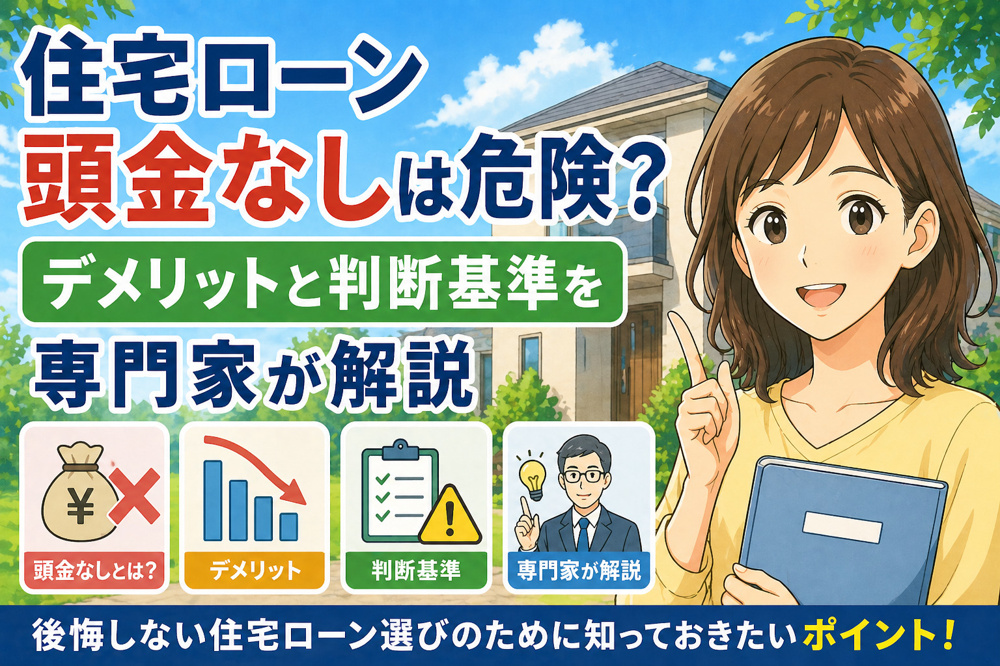 住宅ローン頭金なしは危険？デメリットと判断基準を専門家が解説の画像