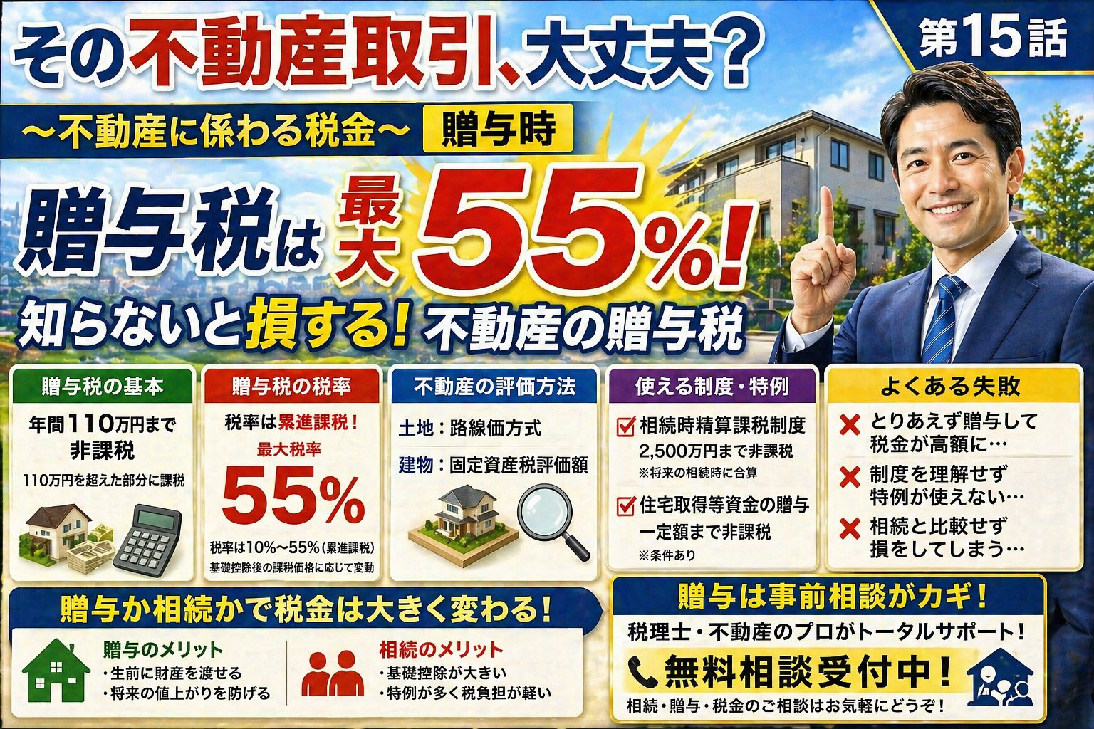 ~不動産に係わる税金~贈与時 その不動産取引、大丈夫? 第15話の画像