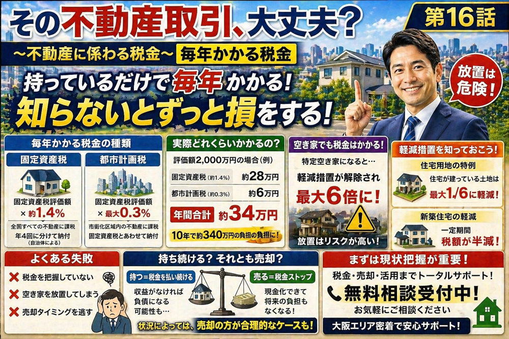 ～不動産に係わる税金～　毎年かかる税金 その不動産取引、大丈夫？　第１６話の画像