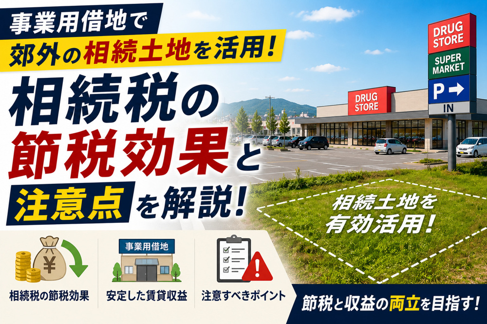 事業用借地で郊外の相続土地を活用！相続税の節税効果と注意点を解説の画像