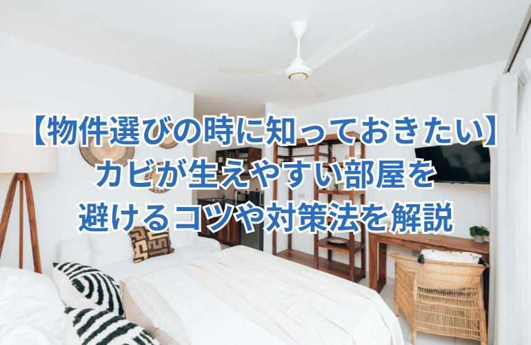【物件選びの時に知っておきたい】カビが生えやすい部屋を避けるコツや対策法を解説の画像