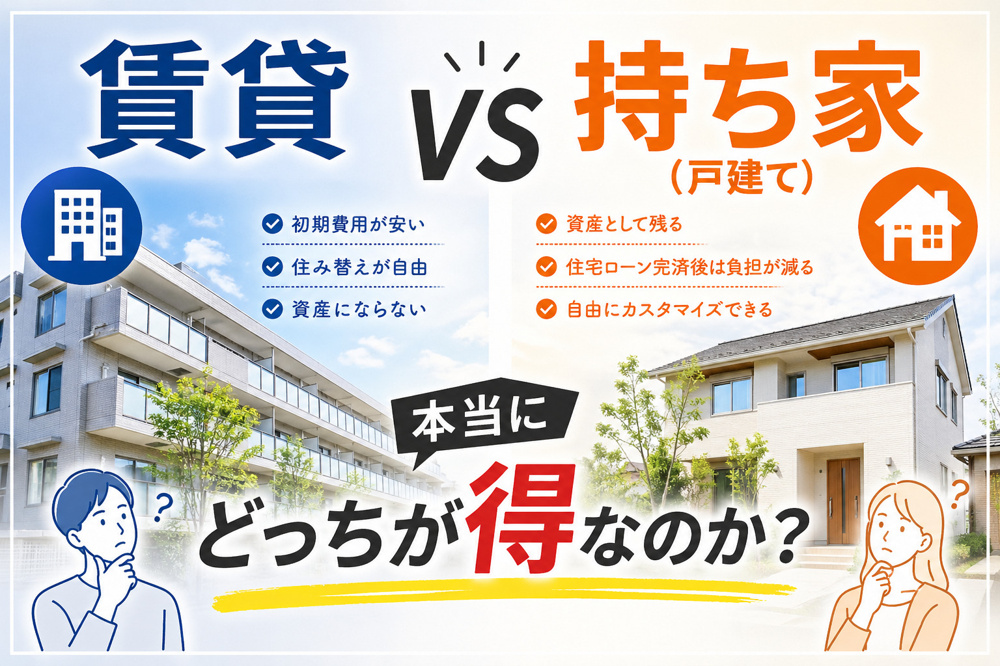 本当に得なのはどっち？費用・老後・資産価値を徹底比較の画像