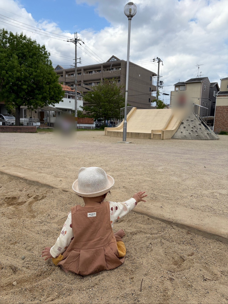 砂場デビューの画像