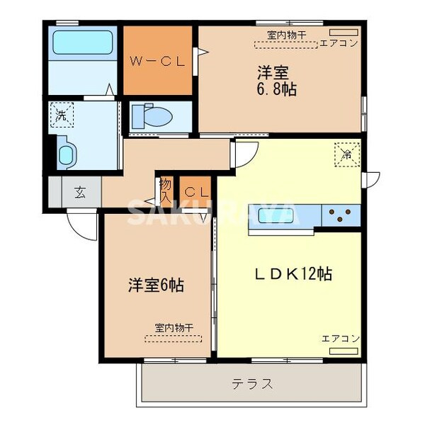 ロイヤルベルグ Ｂ間取り