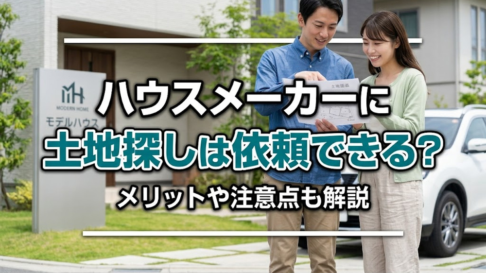 ハウスメーカーに土地探しは依頼できる？メリットや注意点も解説の画像