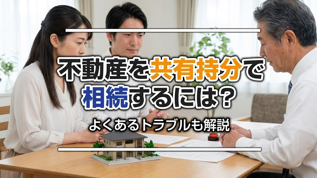 不動産を共有持分で相続するには？よくあるトラブルも解説の画像