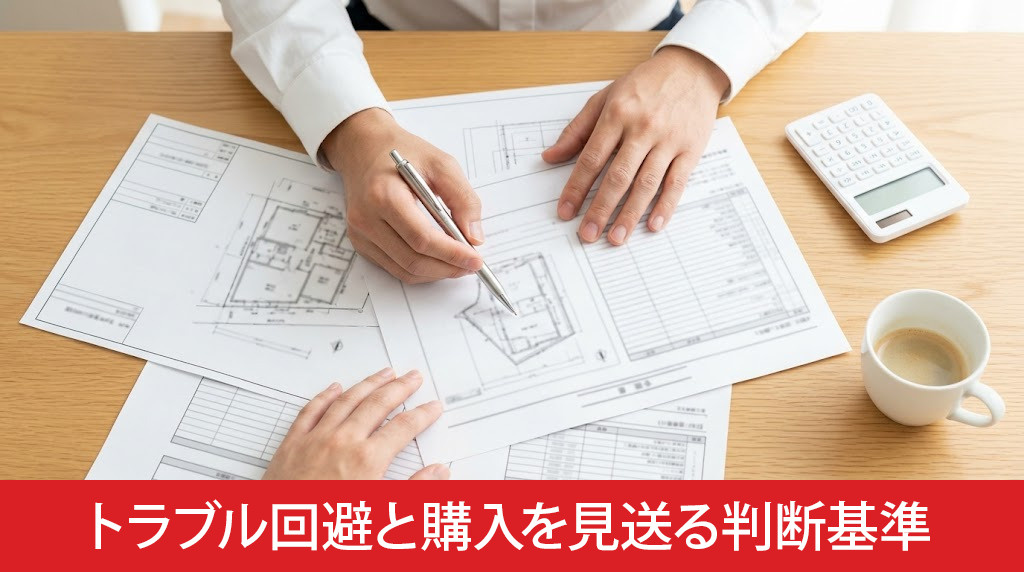 現況有姿のトラブル回避と購入を見送る判断基準