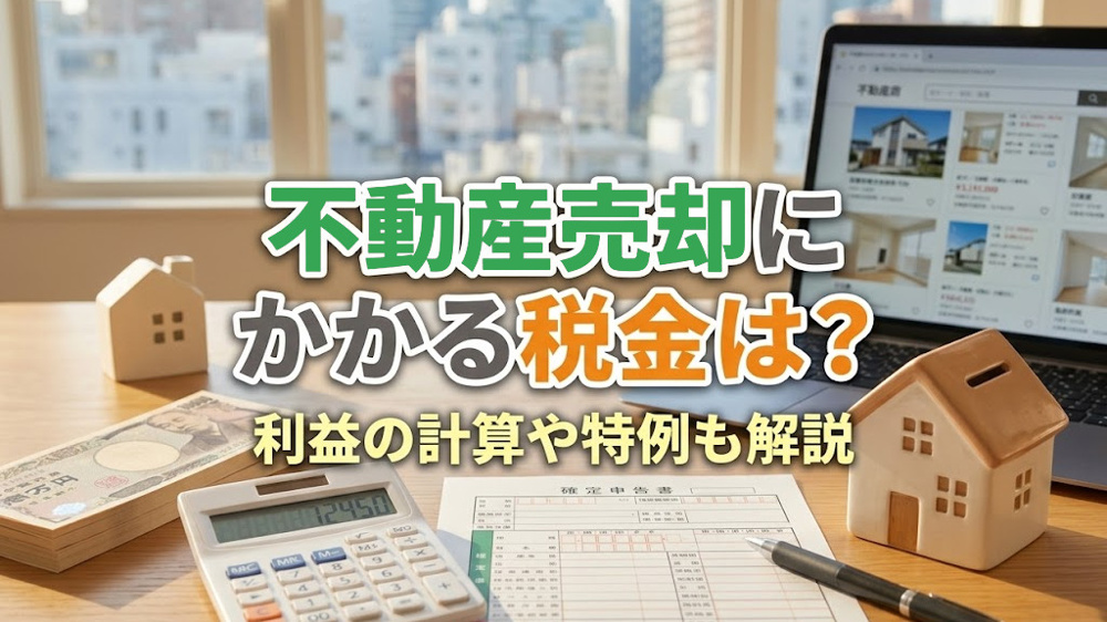 不動産売却にかかる税金は？利益の計算や特例も解説の画像