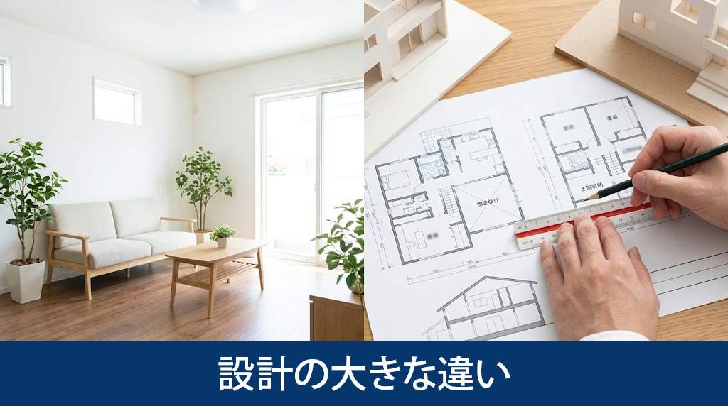 建売住宅と注文住宅における設計の大きな違い