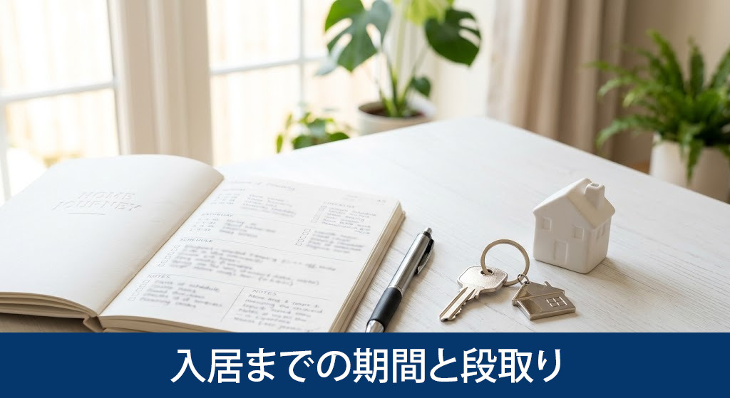 建売住宅と注文住宅における入居までの期間と段取り