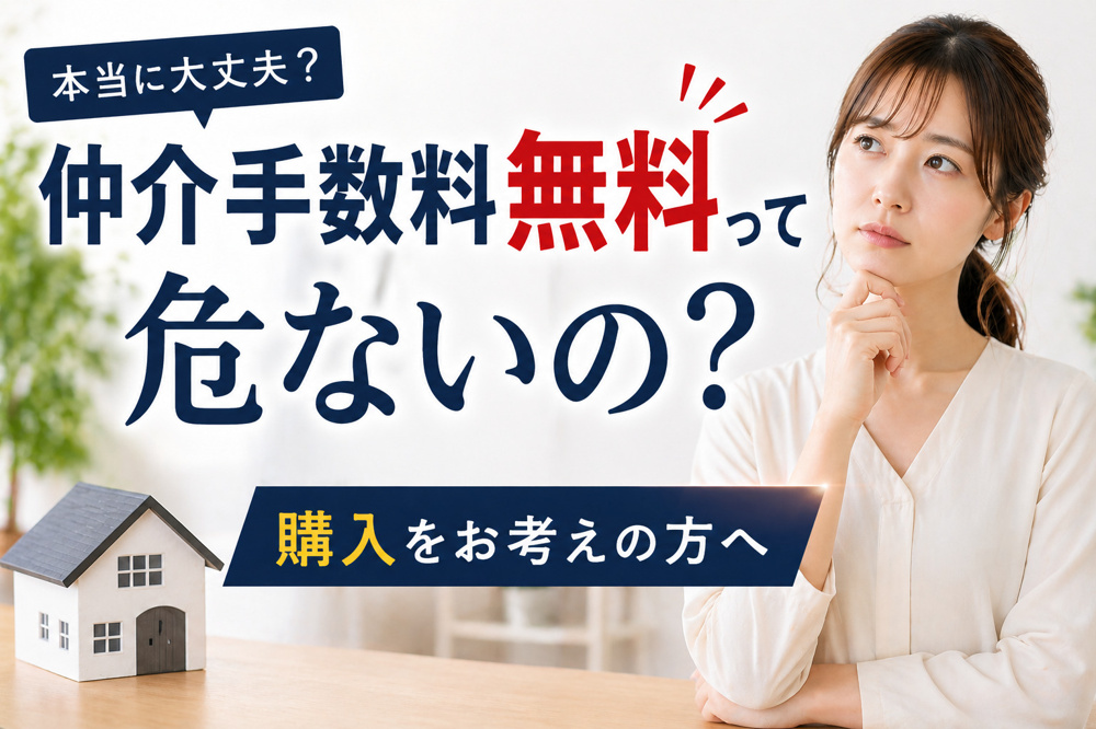 仲介手数料無料って危ないの？の画像