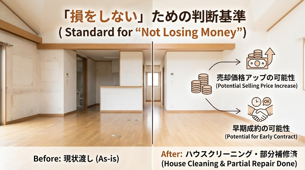 高槻市で売却前にリフォームは必要?「損をしない」ための判断基準の画像