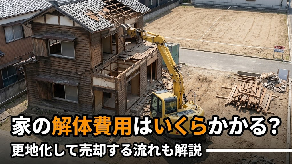 家の解体費用はいくらかかる？更地化して売却する流れも解説の画像