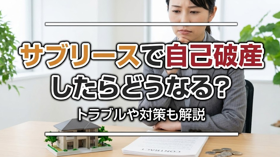 サブリースで自己破産したらどうなる？トラブルや対策も解説の画像