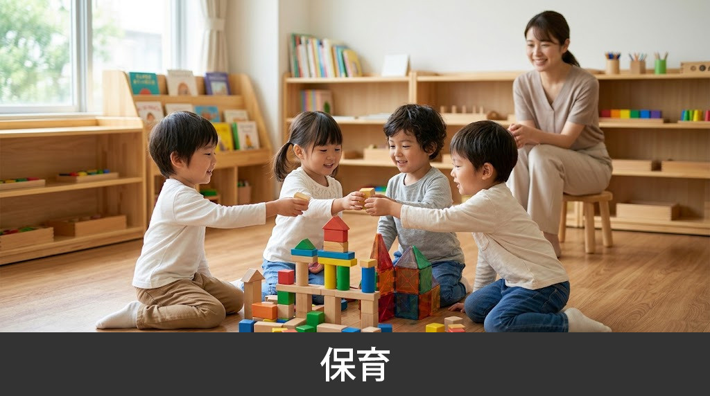 熊本市中央区にある「帯山のぎくこども園」の保育