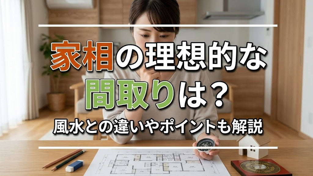 家相の理想的な間取りは？風水との違いやポイントも解説の画像