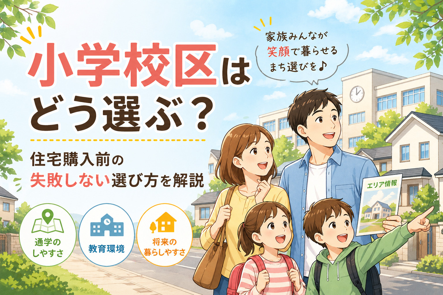 八代市で小学校区はどう選ぶ？住宅購入前の失敗しない選び方を解説の画像