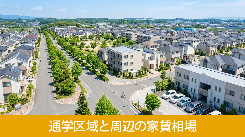 「大村市立松原小学校」の通学区域と周辺の家賃相場