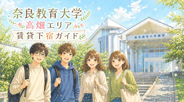 【専門家監修】奈良教育大学周辺「高畑エリア」賃貸下宿ガイドの画像